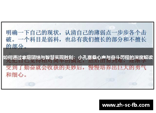 如何通过家庭团结与智慧实现胜利：小孔塞桑心声与奋斗历程的深度解读